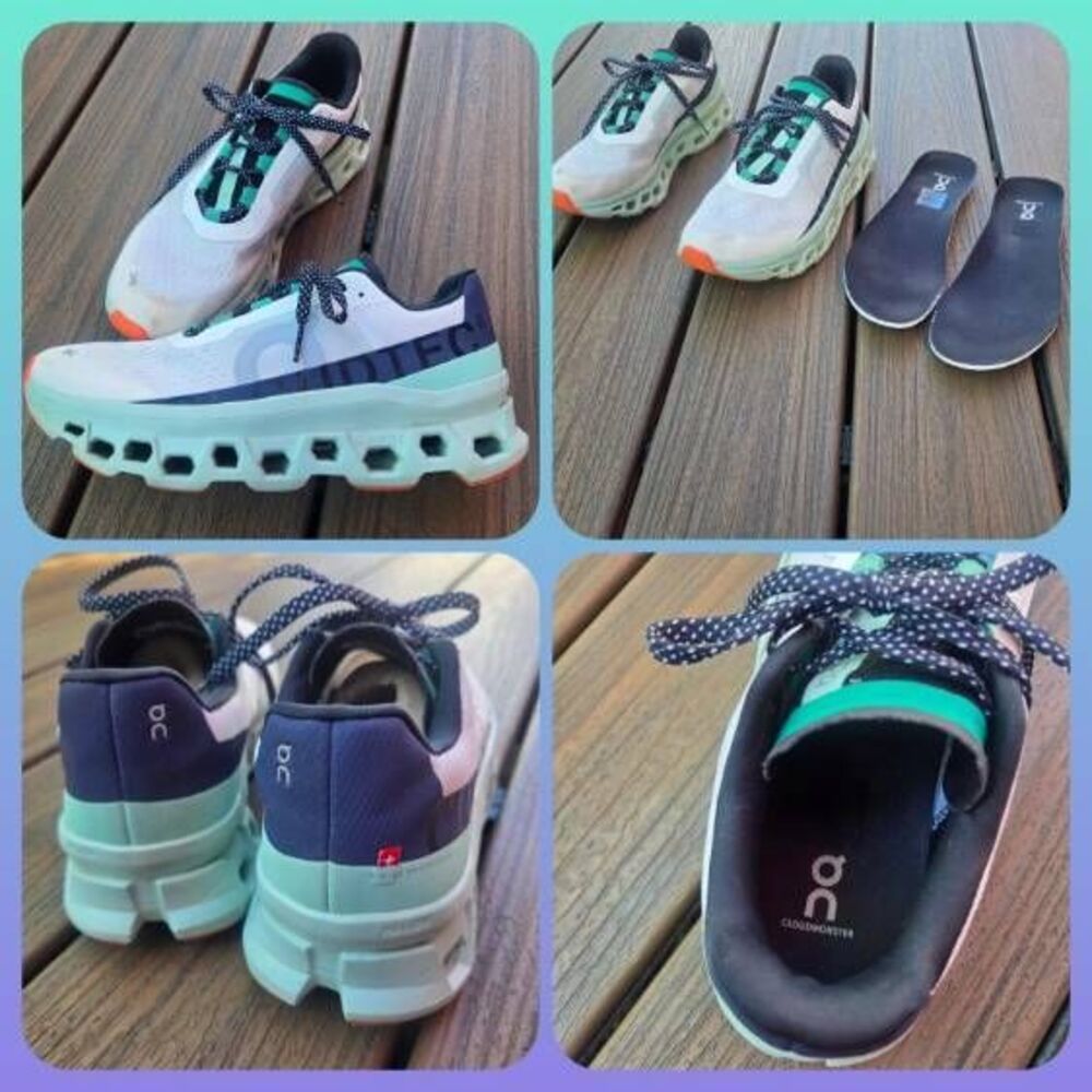 OnCloud On Cloudmonster White Creek womens 9 sneaker running shoes